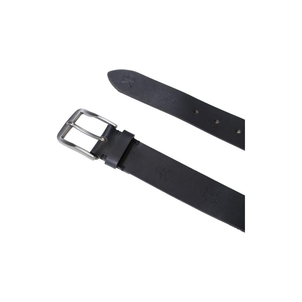 Calvin Klein Jeans Gray Leather Belt