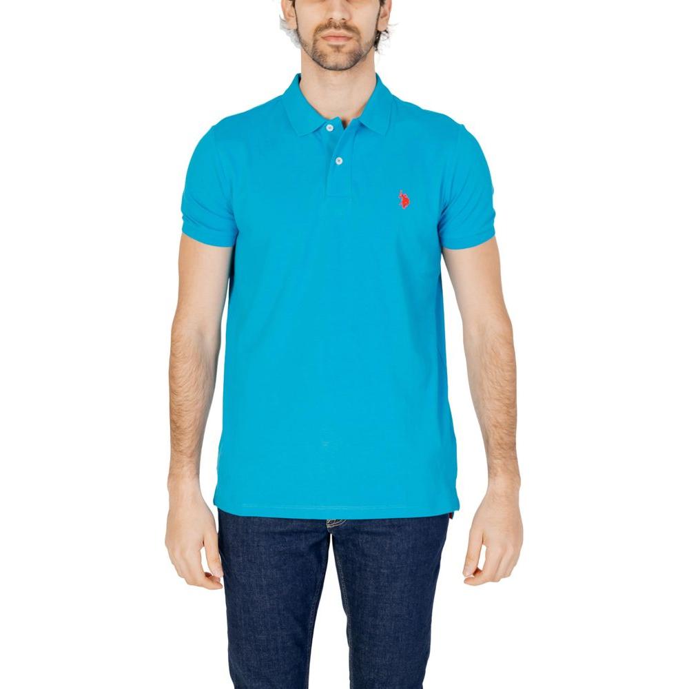 U.S. POLO ASSN. Blue Cotton Polo Shirt U.S. POLO ASSN. Dark Turquoise