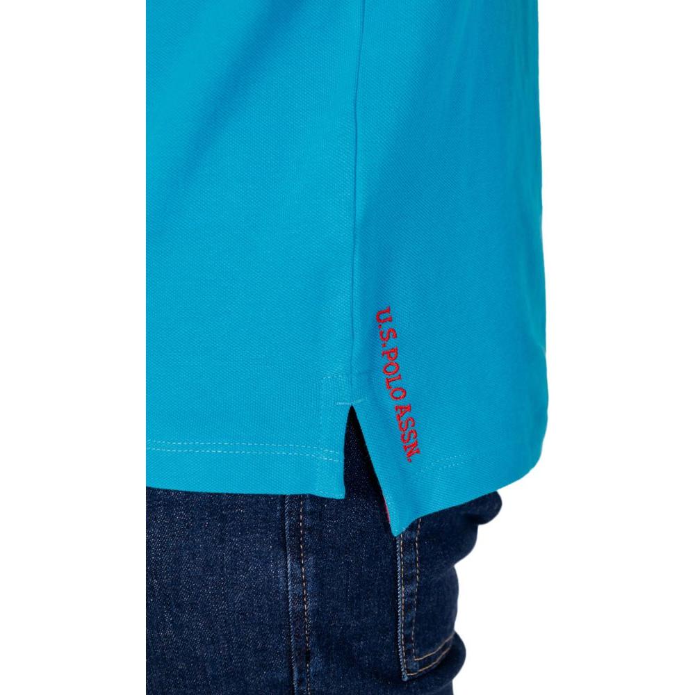 U.S. POLO ASSN. Blue Cotton Polo Shirt U.S. POLO ASSN. Light Sea Green