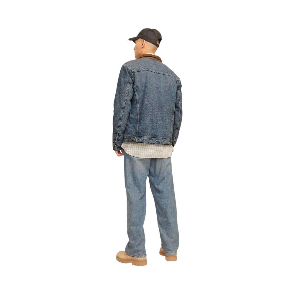 Jack Jones Blue Cotton Jacket Jack Jones Dim Gray