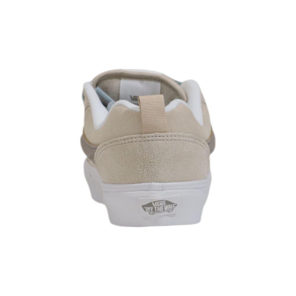 Vans Beige Leather Sneaker Vans Dark Gray