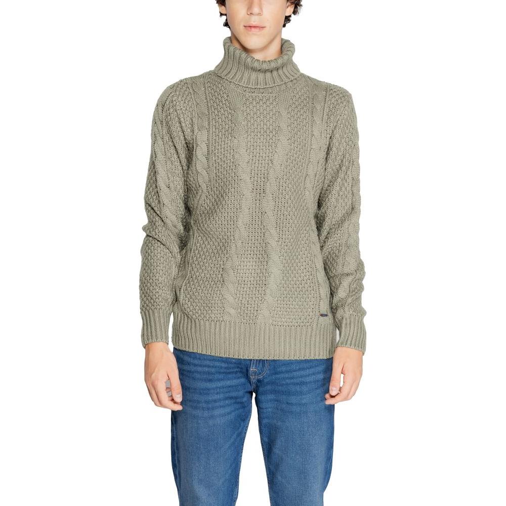 Gianni Lupo Green Polyester Sweater Gianni Lupo Rosy Brown