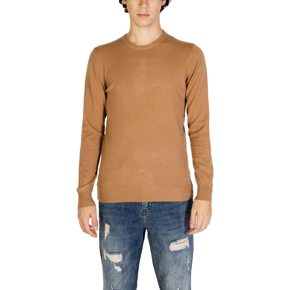 Gianni Lupo Brown Polyester Sweater Gianni Lupo Rosy Brown