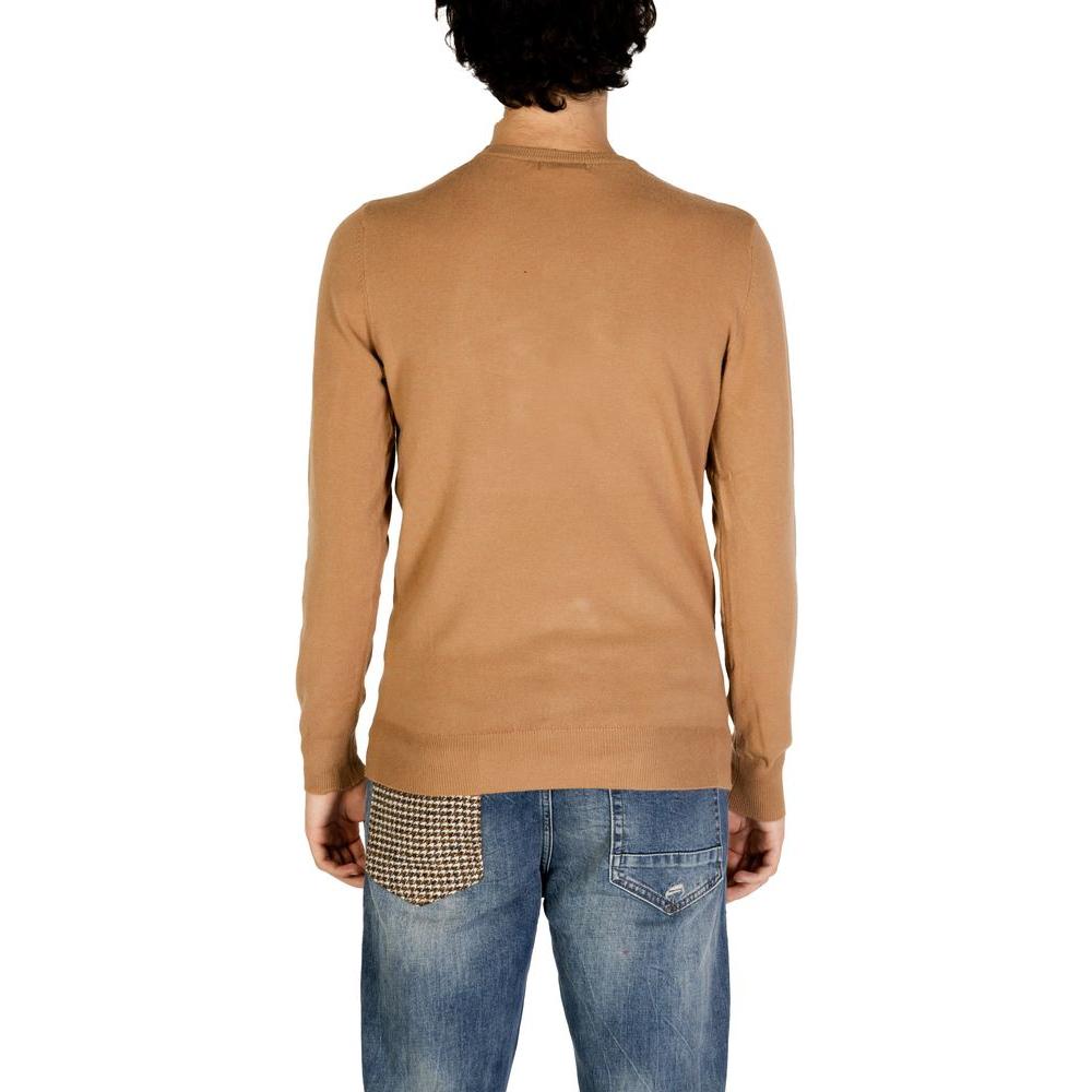 Gianni Lupo Brown Polyester Sweater Gianni Lupo Rosy Brown