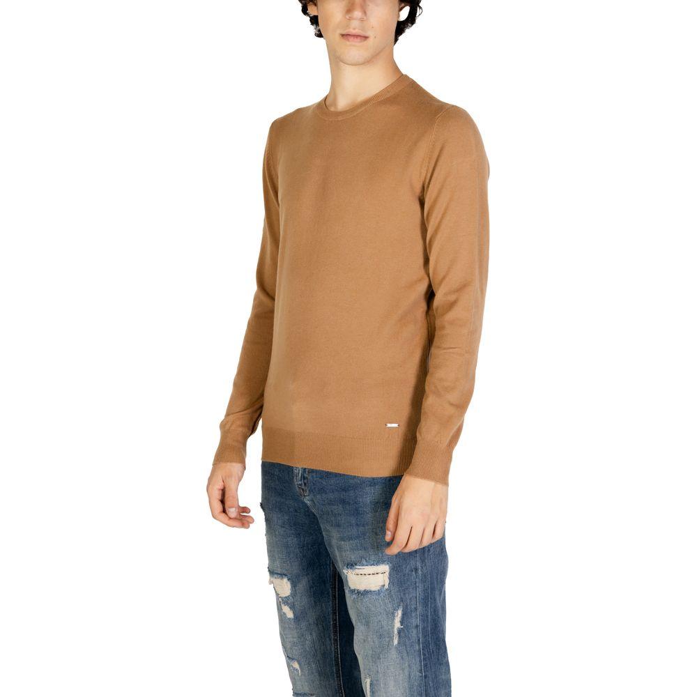 Gianni Lupo Brown Polyester Sweater Gianni Lupo Rosy Brown