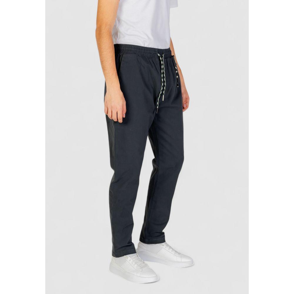 Gianni Lupo Gray Cotton Jeans & Pant Gianni Lupo Dark Slate Gray
