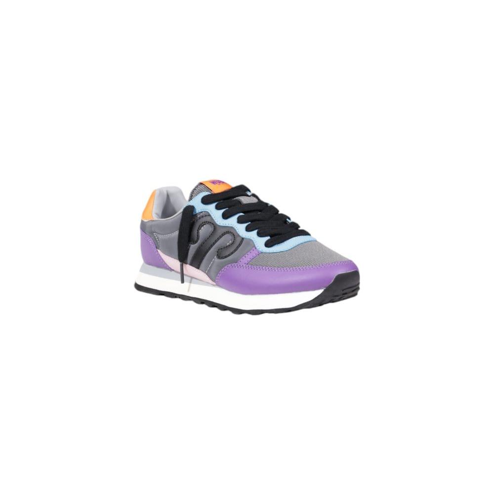Wushu Purple Suede Leather Sneaker Wushu Gray