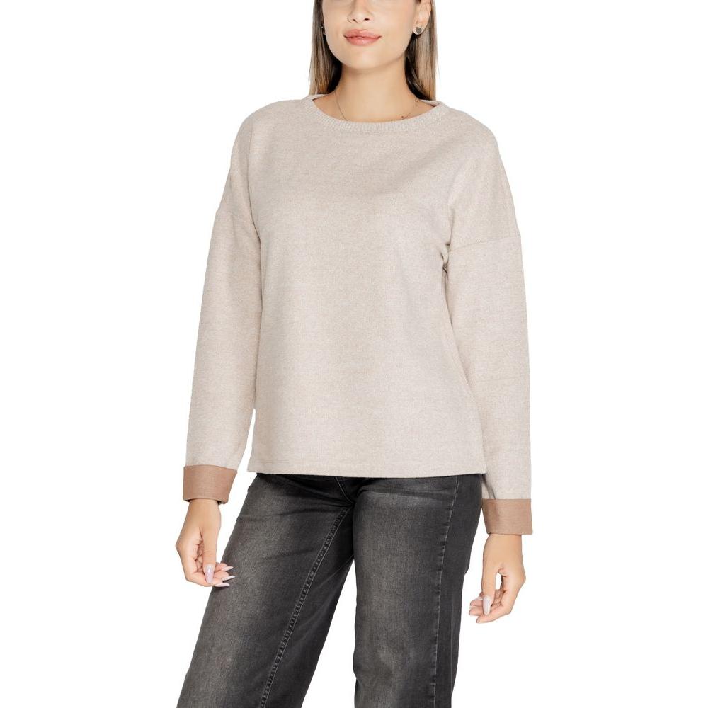 Street One Beige Viscose Tops & T-Shirt Street One Light Gray