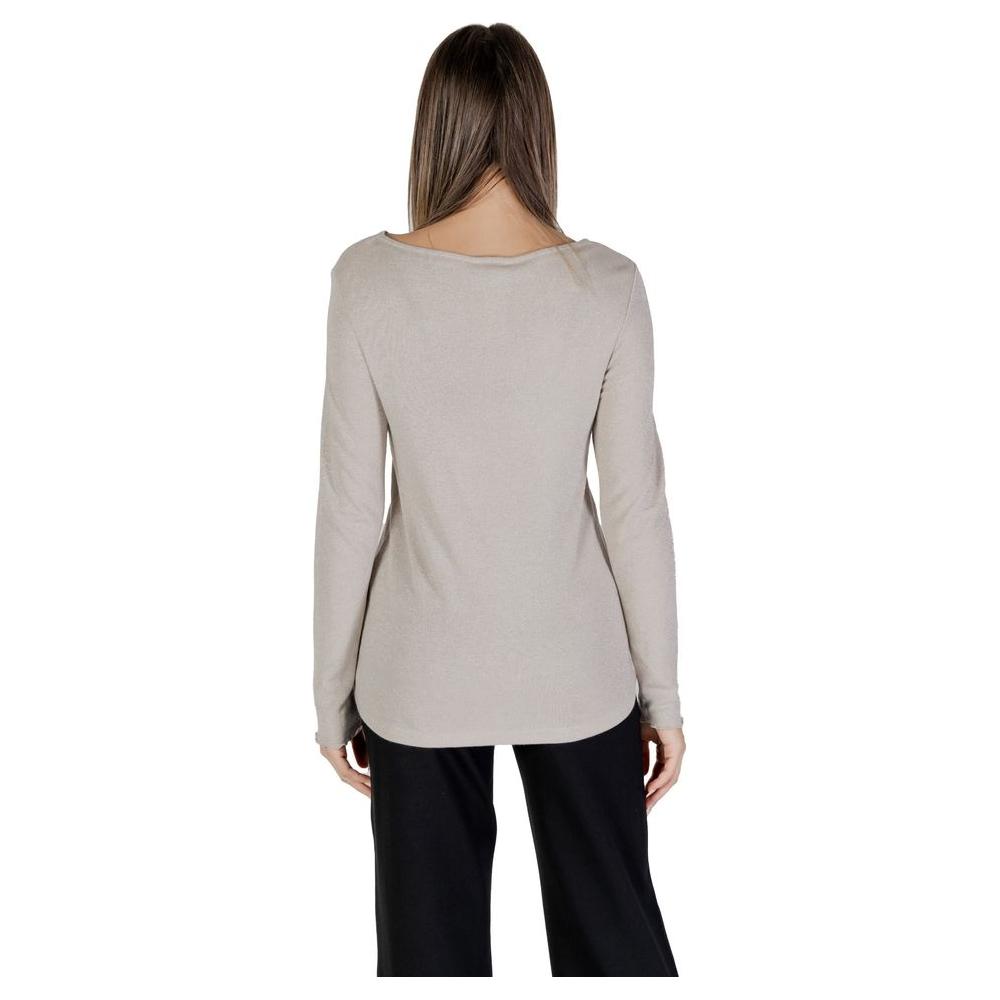 Street One Beige Viscose Tops & T-Shirt Street One Gray