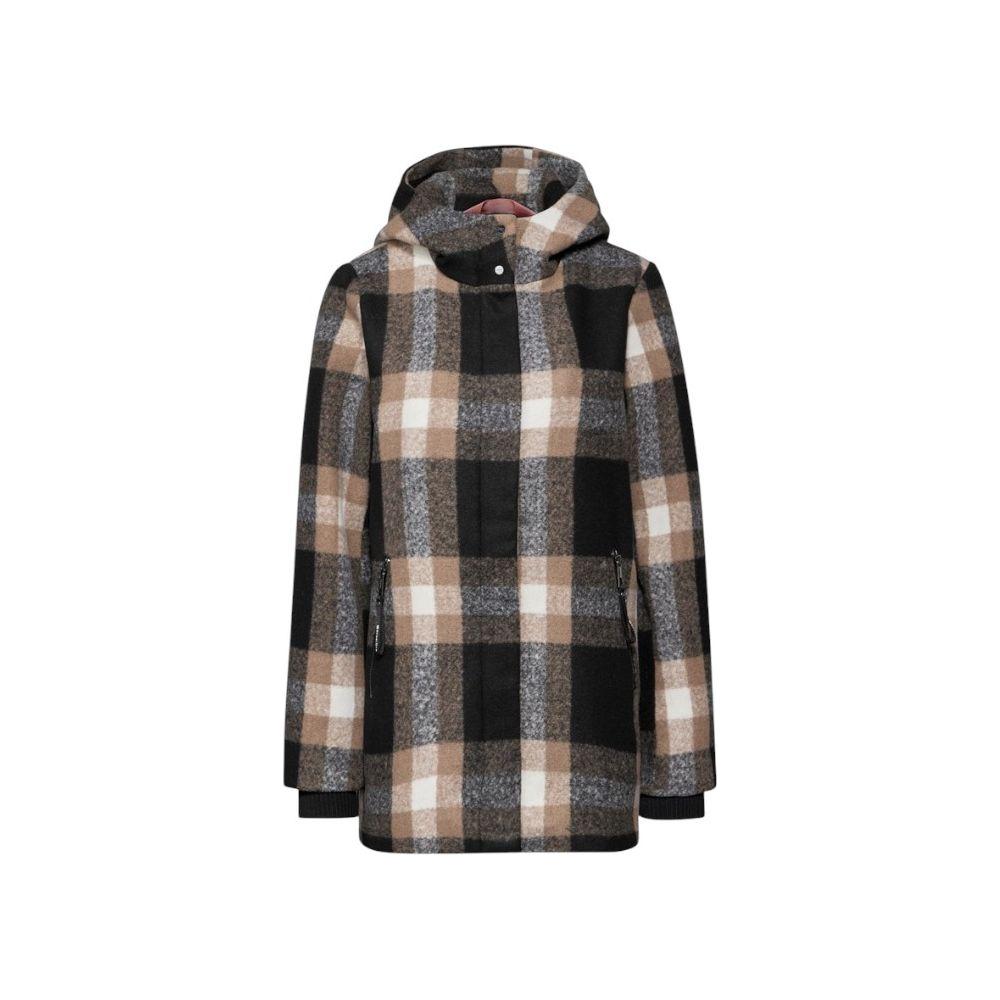 Street One Beige Polyester Jackets & Coat Street One Dark Slate Gray
