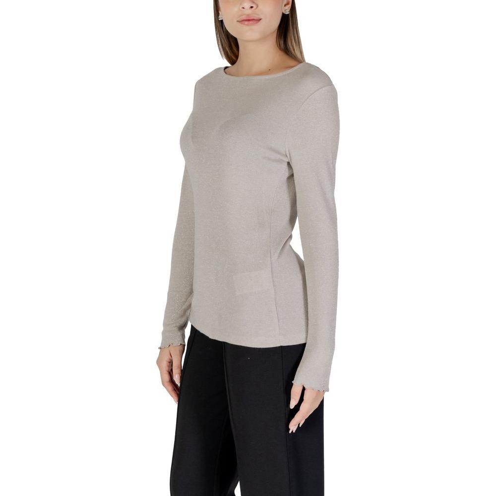 Street One Beige Viscose Tops & T-Shirt Street One Dark Gray