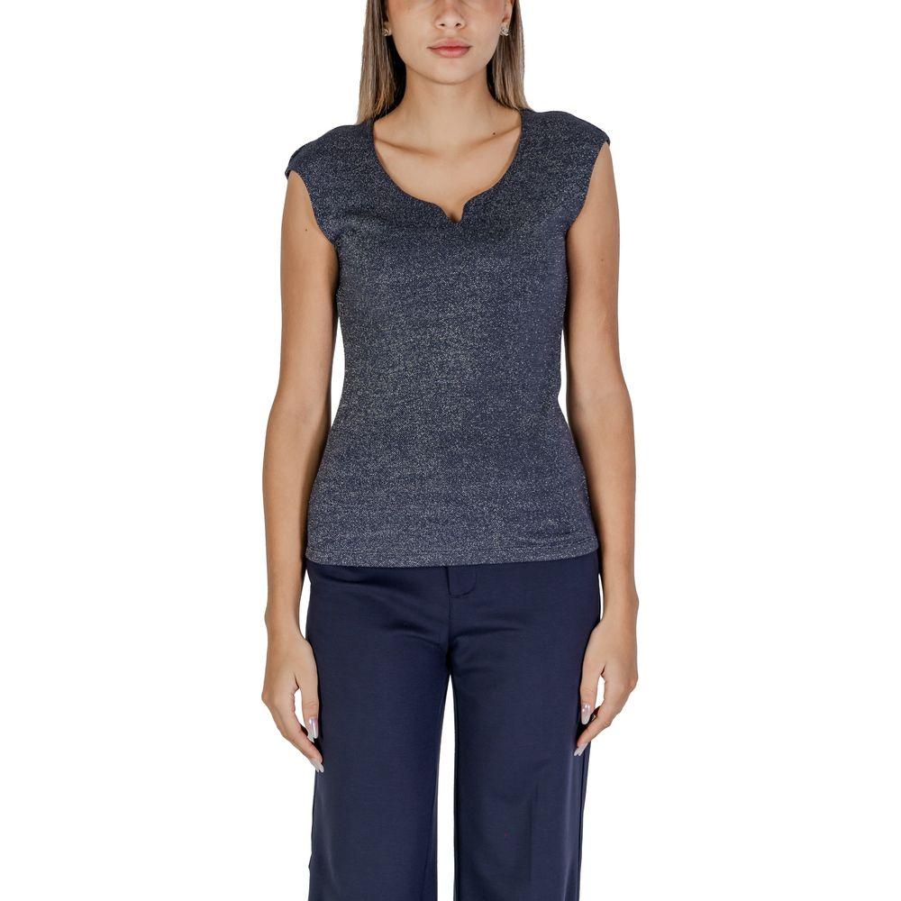 Street One Blue Viscose Tops & T-Shirt Street One Dark Slate Gray
