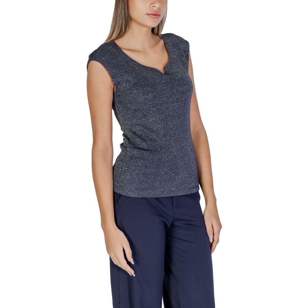 Street One Blue Viscose Tops & T-Shirt Street One Dark Slate Gray