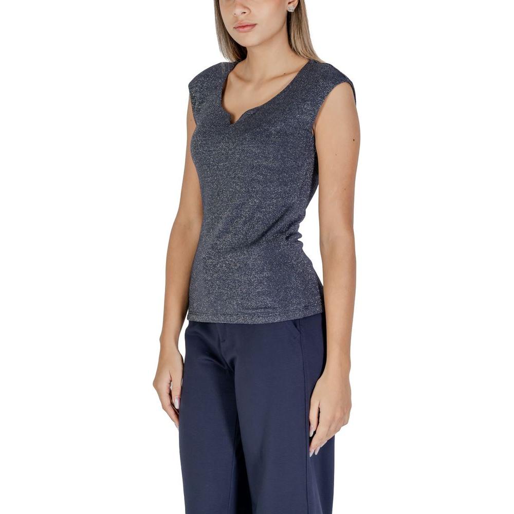 Street One Blue Viscose Tops & T-Shirt Street One Dark Slate Gray