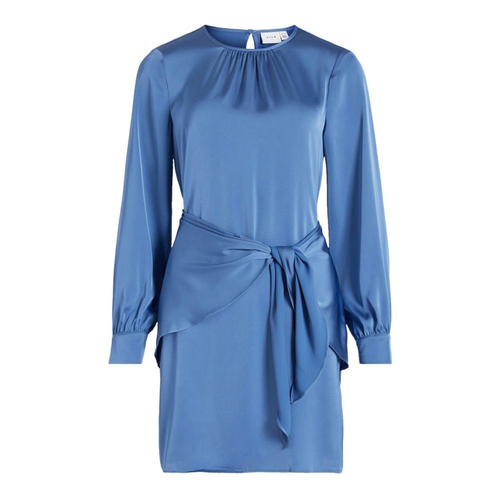 Vila Clothes Blue Recycled Polyester Dress Vila Clothes Steel Blue