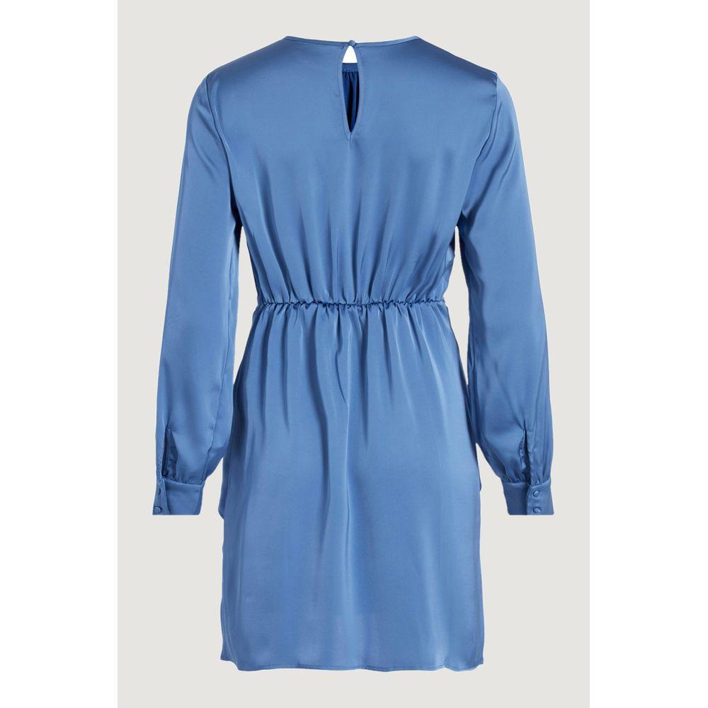 Vila Clothes Blue Recycled Polyester Dress Vila Clothes Steel Blue