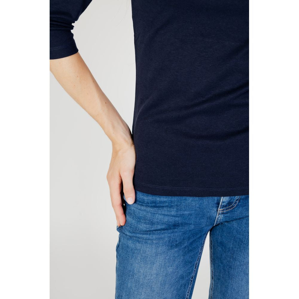 Street One Blue Cotton Tops & T-Shirt Street One Dark Slate Gray