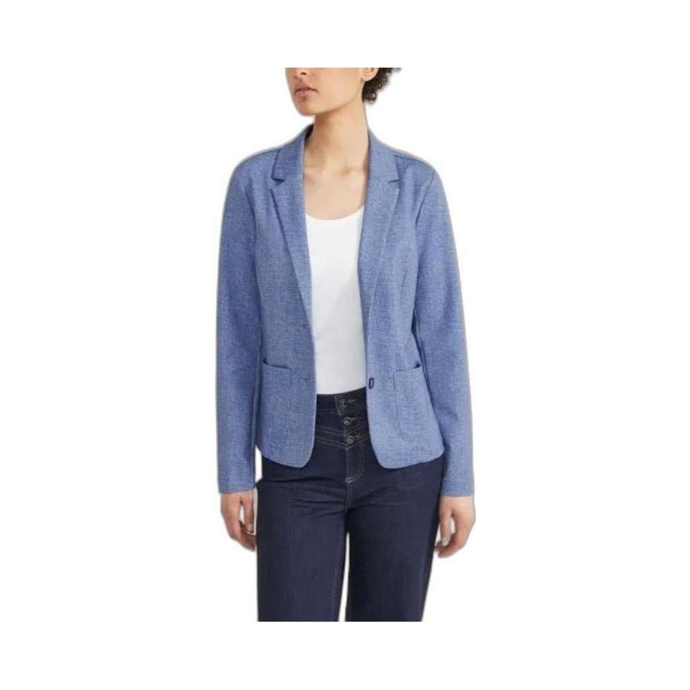 Street One Blue Polyester Suits & Blazer Street One Slate Gray