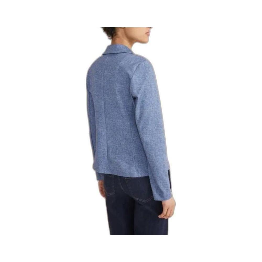Street One Blue Polyester Suits & Blazer Street One Slate Gray