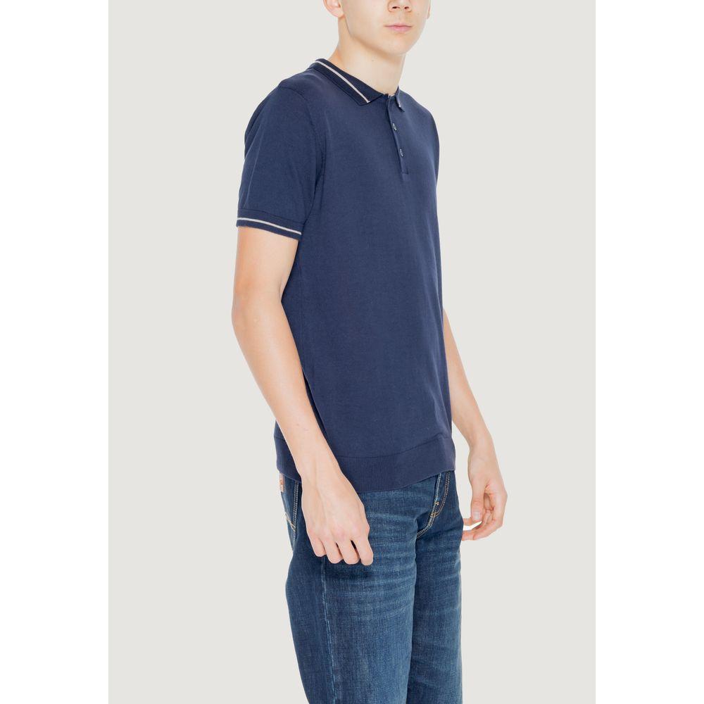Hamaki-Ho Blue Cotton T-Shirt Hamaki-Ho Dark Slate Gray