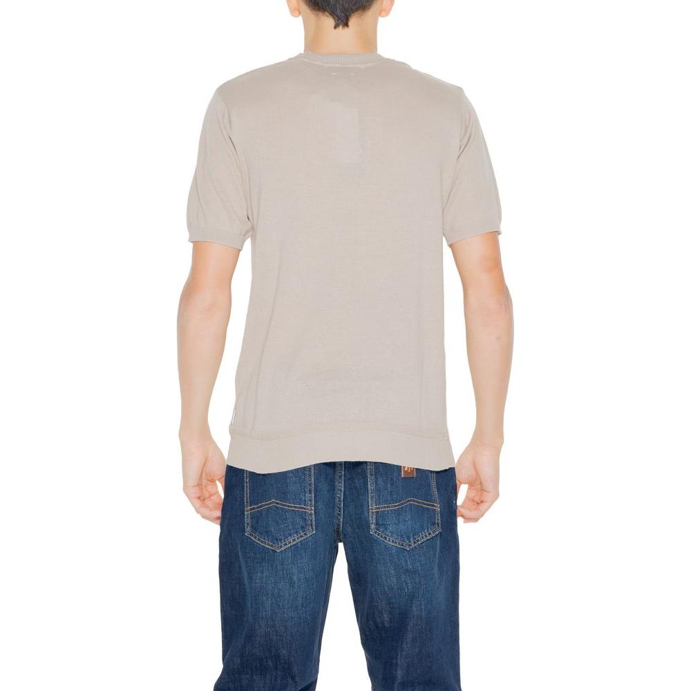 Hamaki-Ho Beige Cotton T-Shirt Hamaki-Ho Gray
