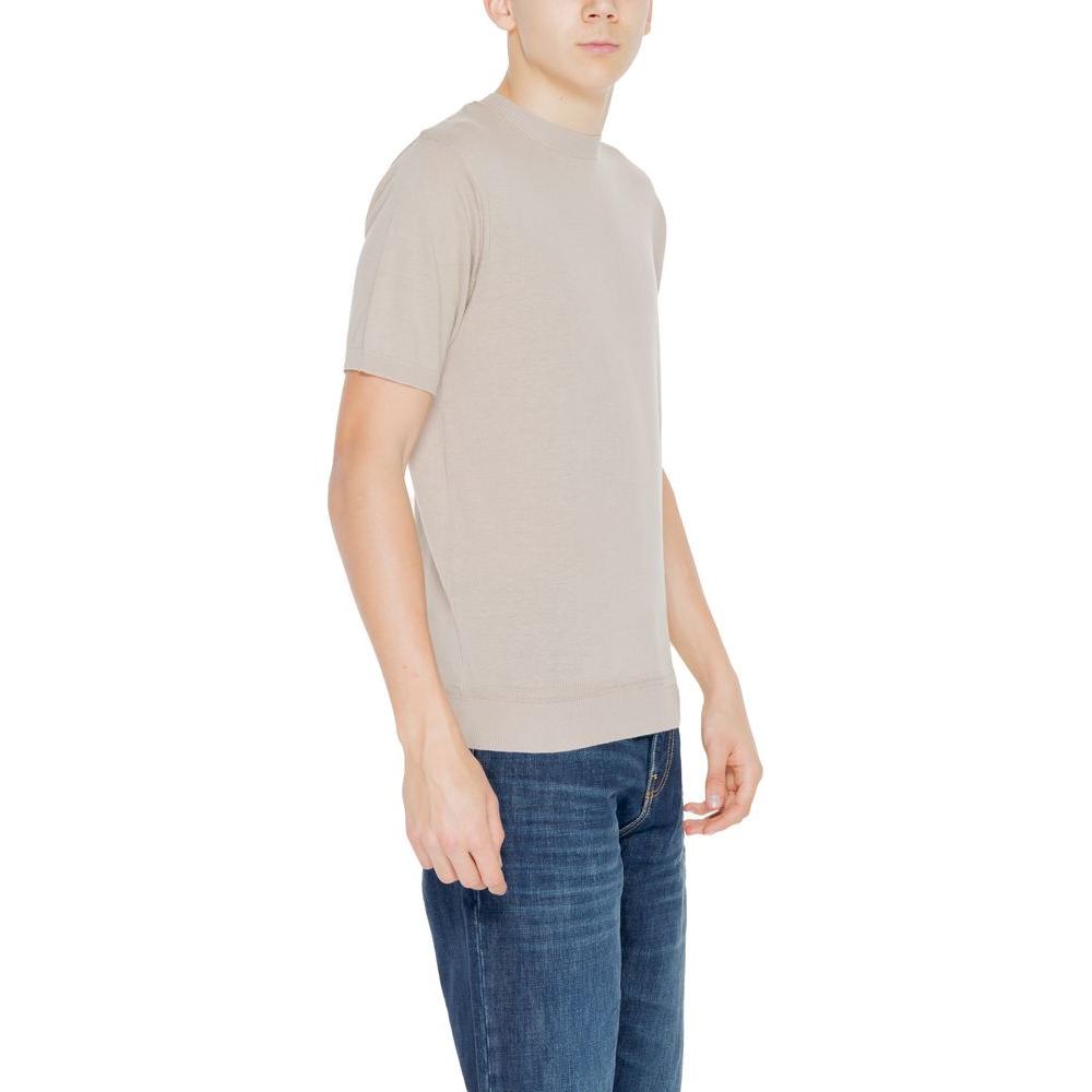 Hamaki-Ho Beige Cotton T-Shirt Hamaki-Ho Gray