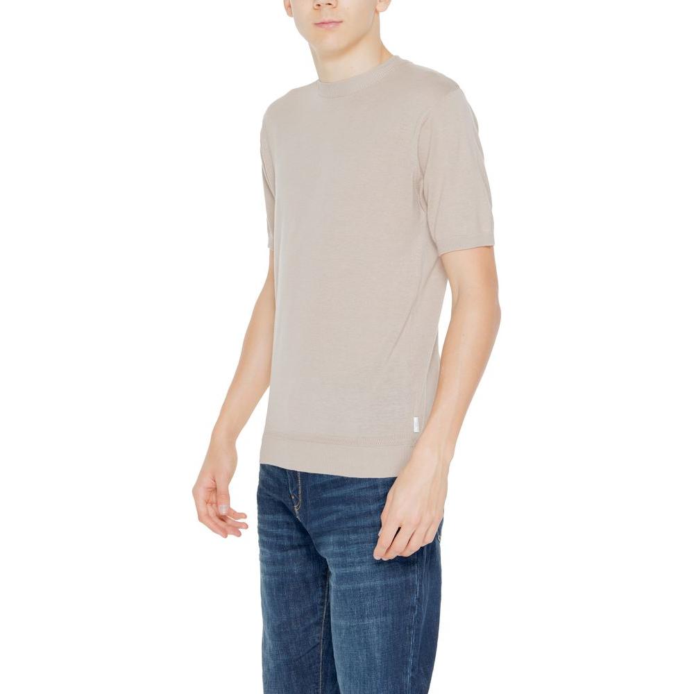 Hamaki-Ho Beige Cotton T-Shirt Hamaki-Ho Gray