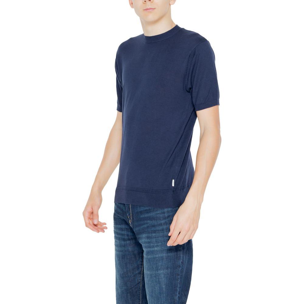 Hamaki-Ho Blue Cotton T-Shirt Hamaki-Ho Dark Slate Gray