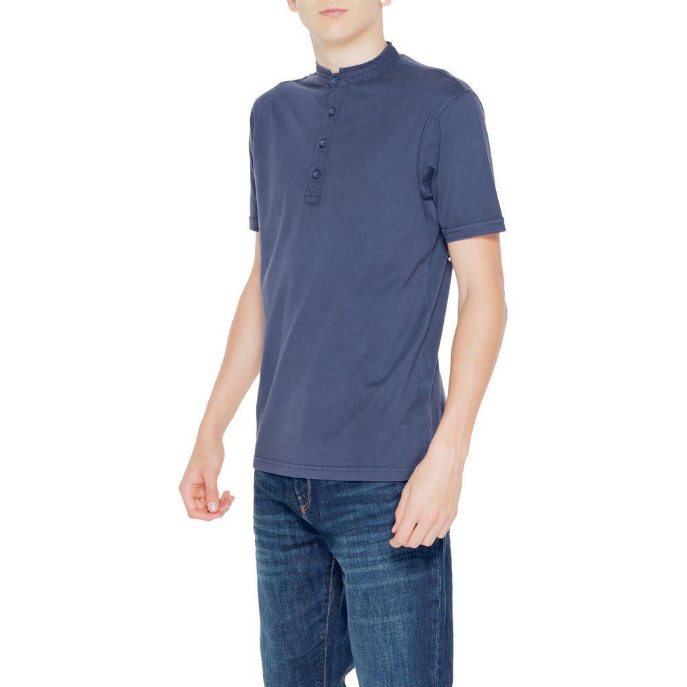 Hamaki-Ho Blue Cotton T-Shirt Hamaki-Ho Dark Slate Blue