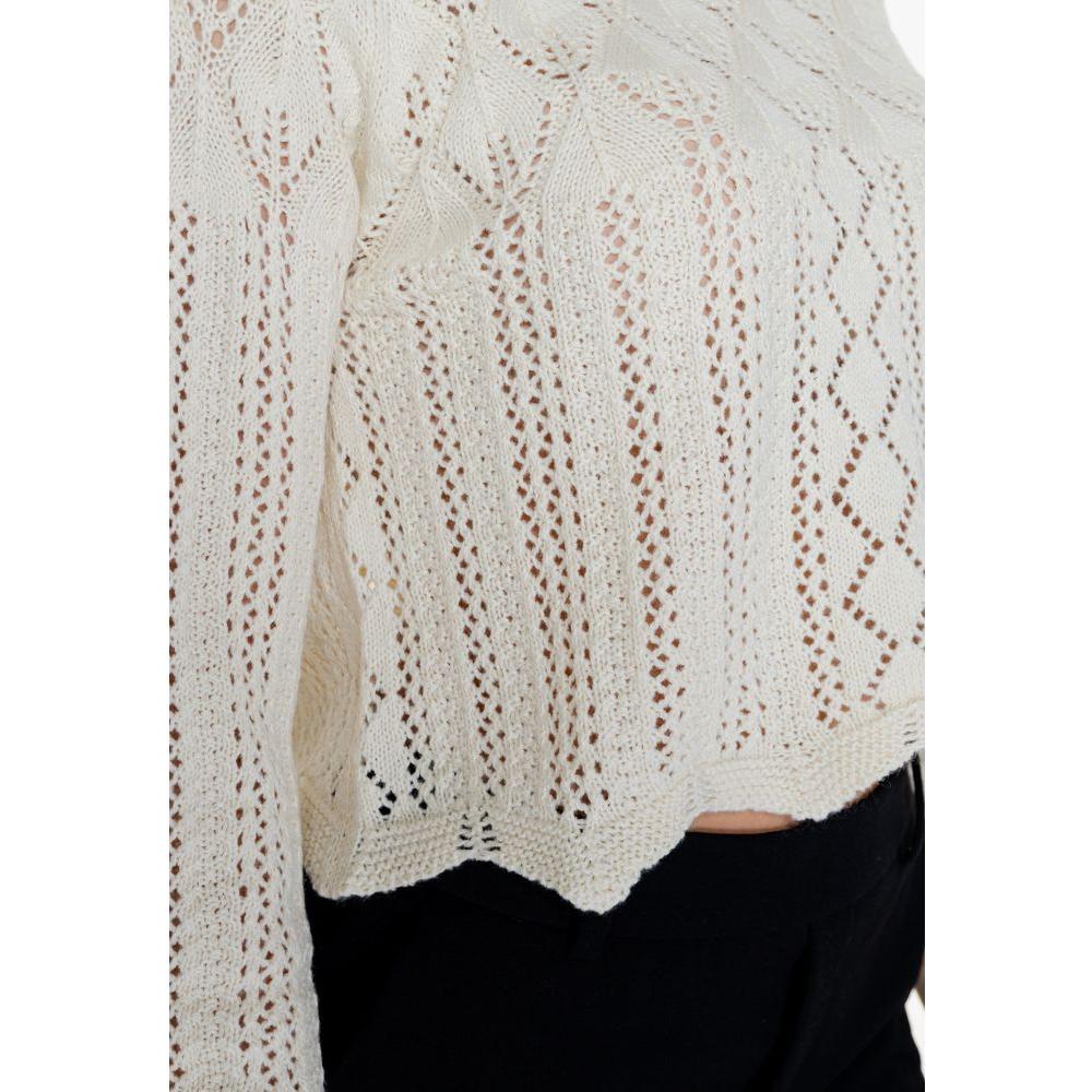 Vero Moda Beige Cotton Tops & T-Shirt Vero Moda Gray
