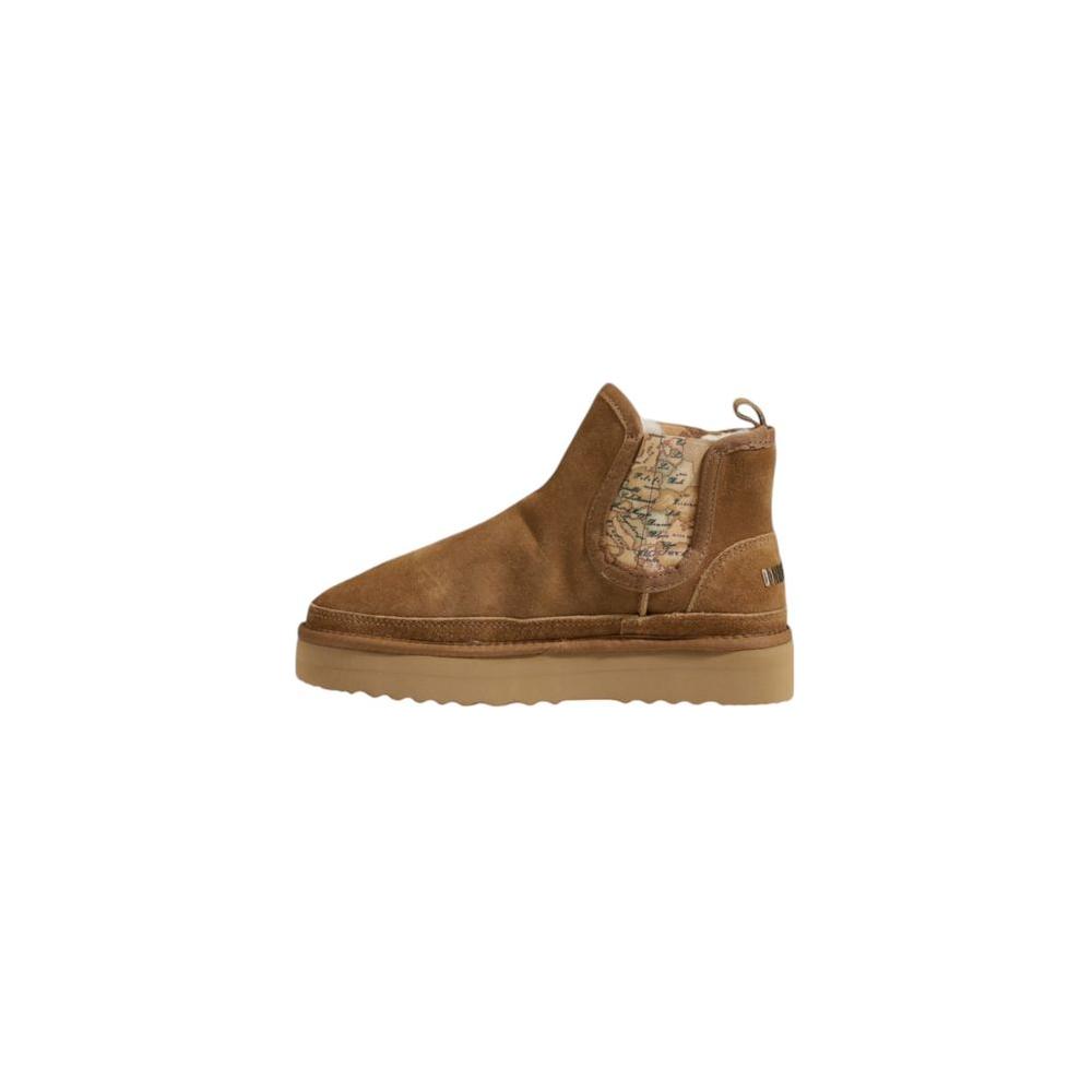 Alviero Martini Prima Classe Beige Leather Boot Alviero Martini Prima Classe Sienna