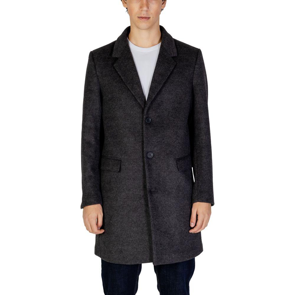 Antony Morato Gray Polyester Jacket Antony Morato Dark Slate Gray