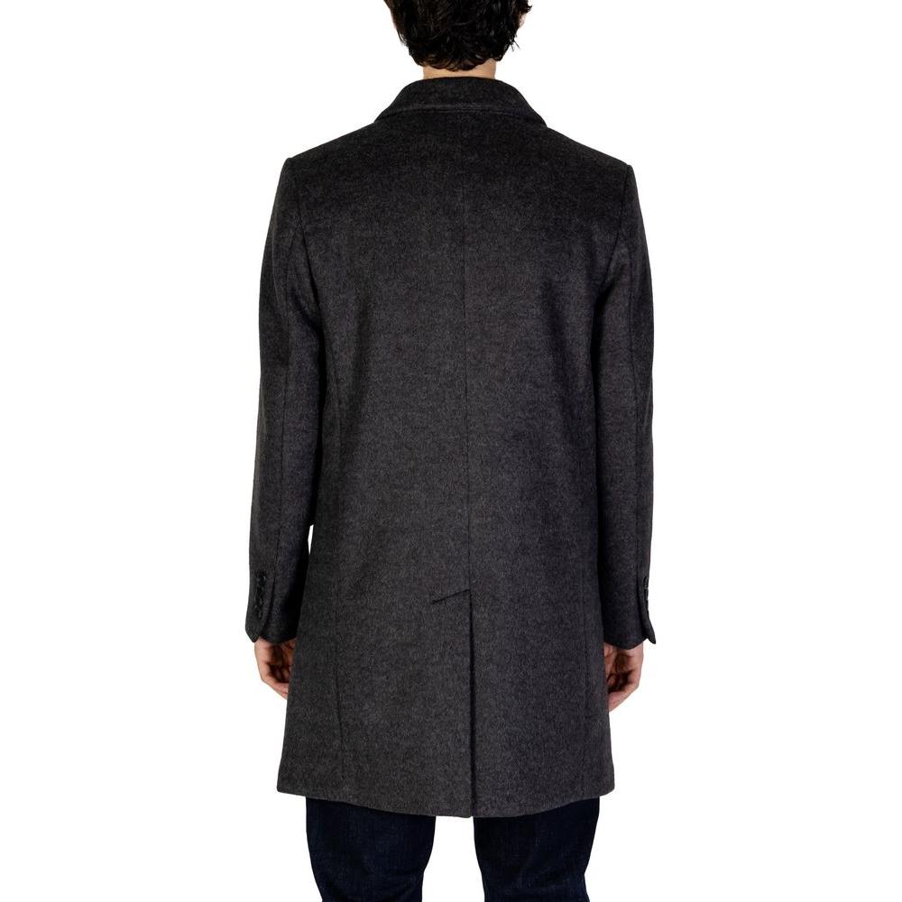 Antony Morato Gray Polyester Jacket Antony Morato Dark Slate Gray