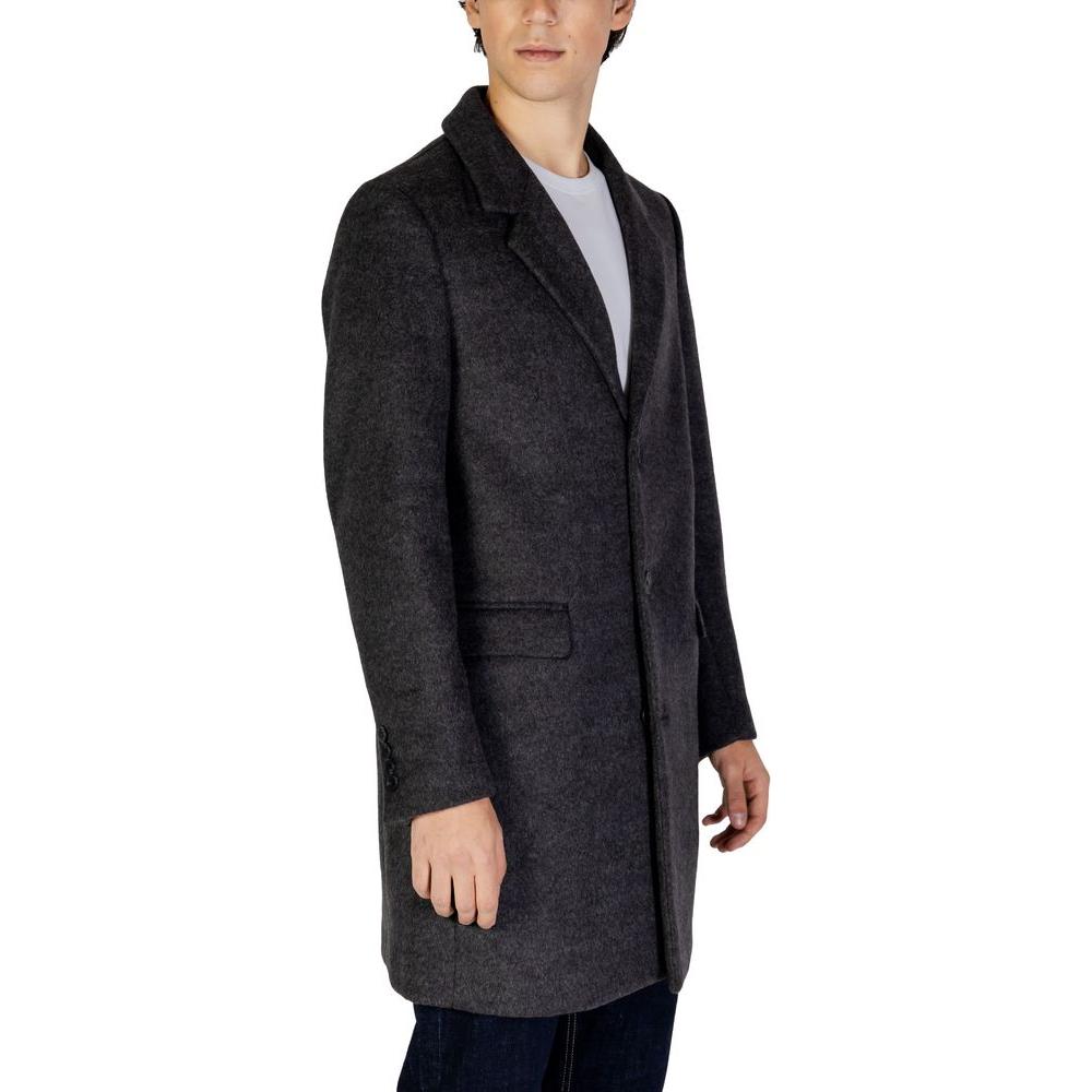 Antony Morato Gray Polyester Jacket Antony Morato Dark Slate Gray