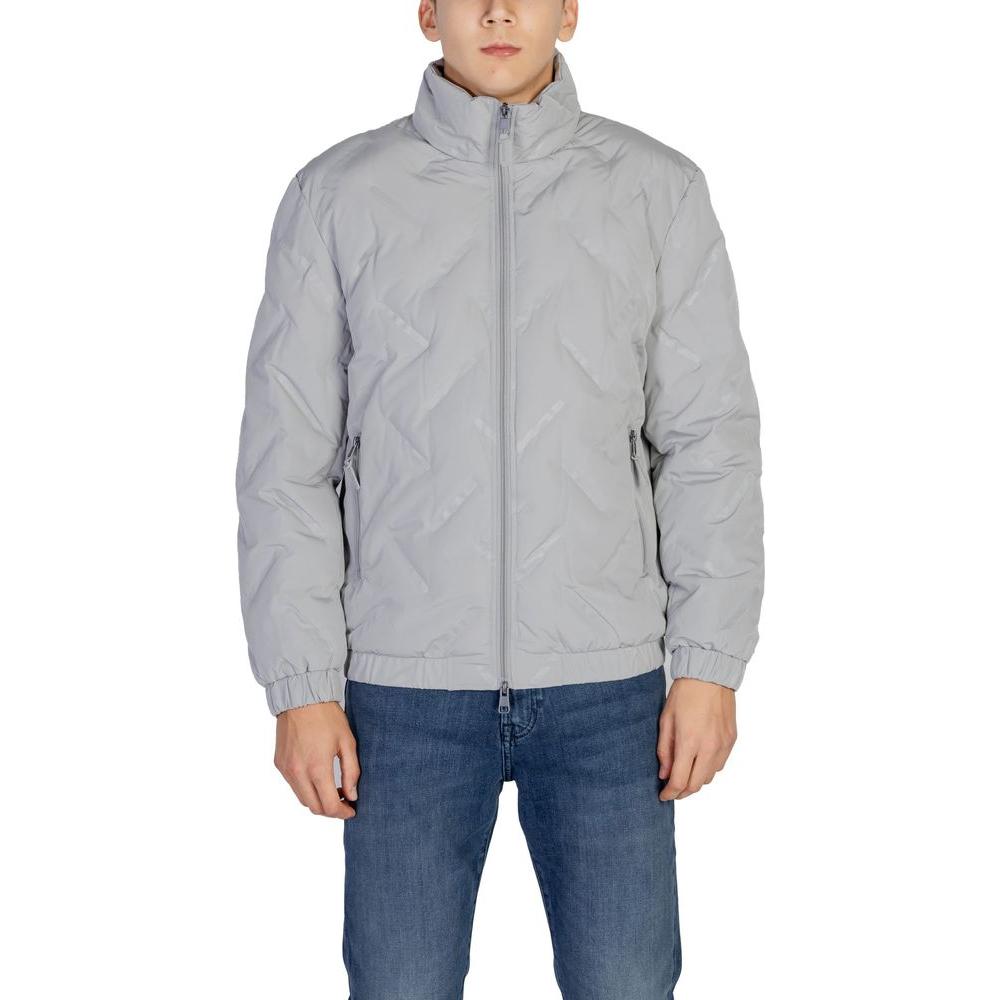 Antony Morato Gray Polyester Jacket Antony Morato Dark Gray