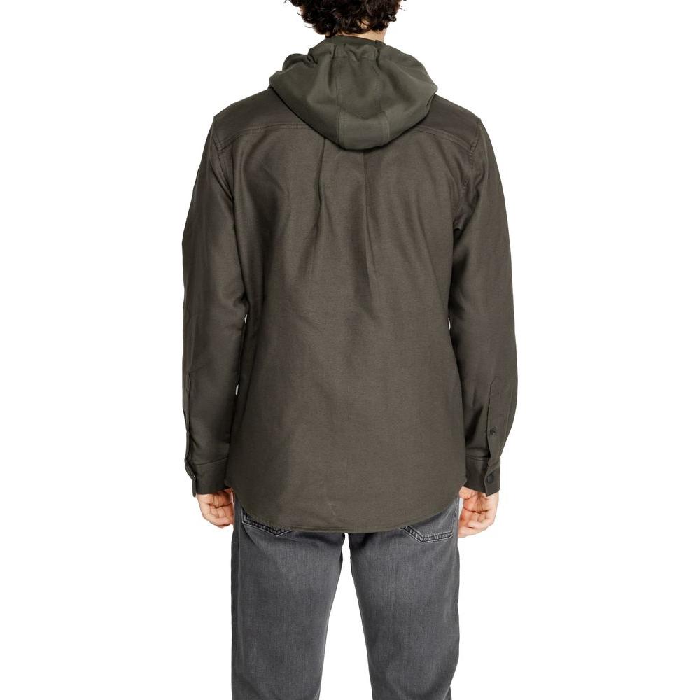 Antony Morato Green Cotton Shirt Antony Morato Dark Slate Gray