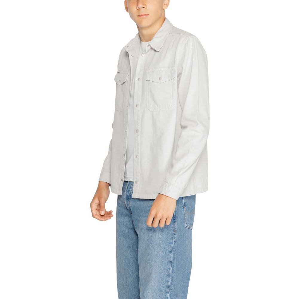 Antony Morato Gray Cotton Shirt Antony Morato Gray