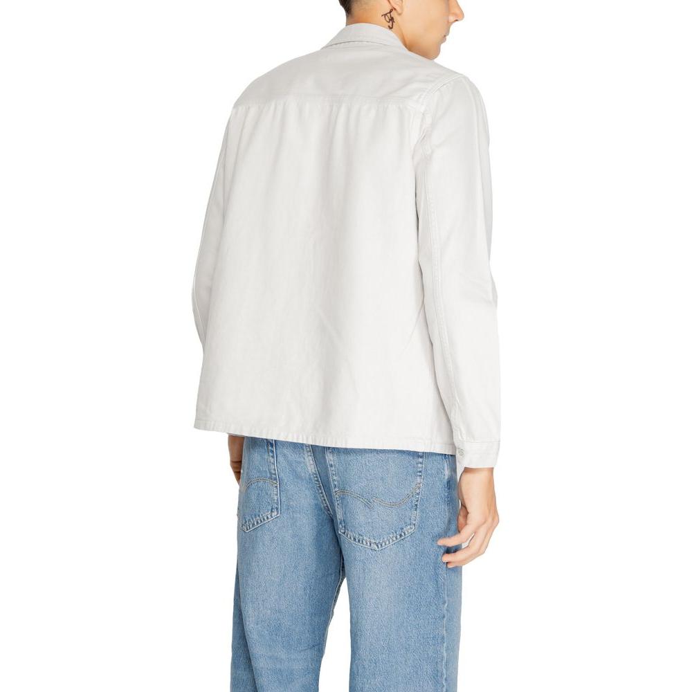 Antony Morato Gray Cotton Shirt Antony Morato Light Gray