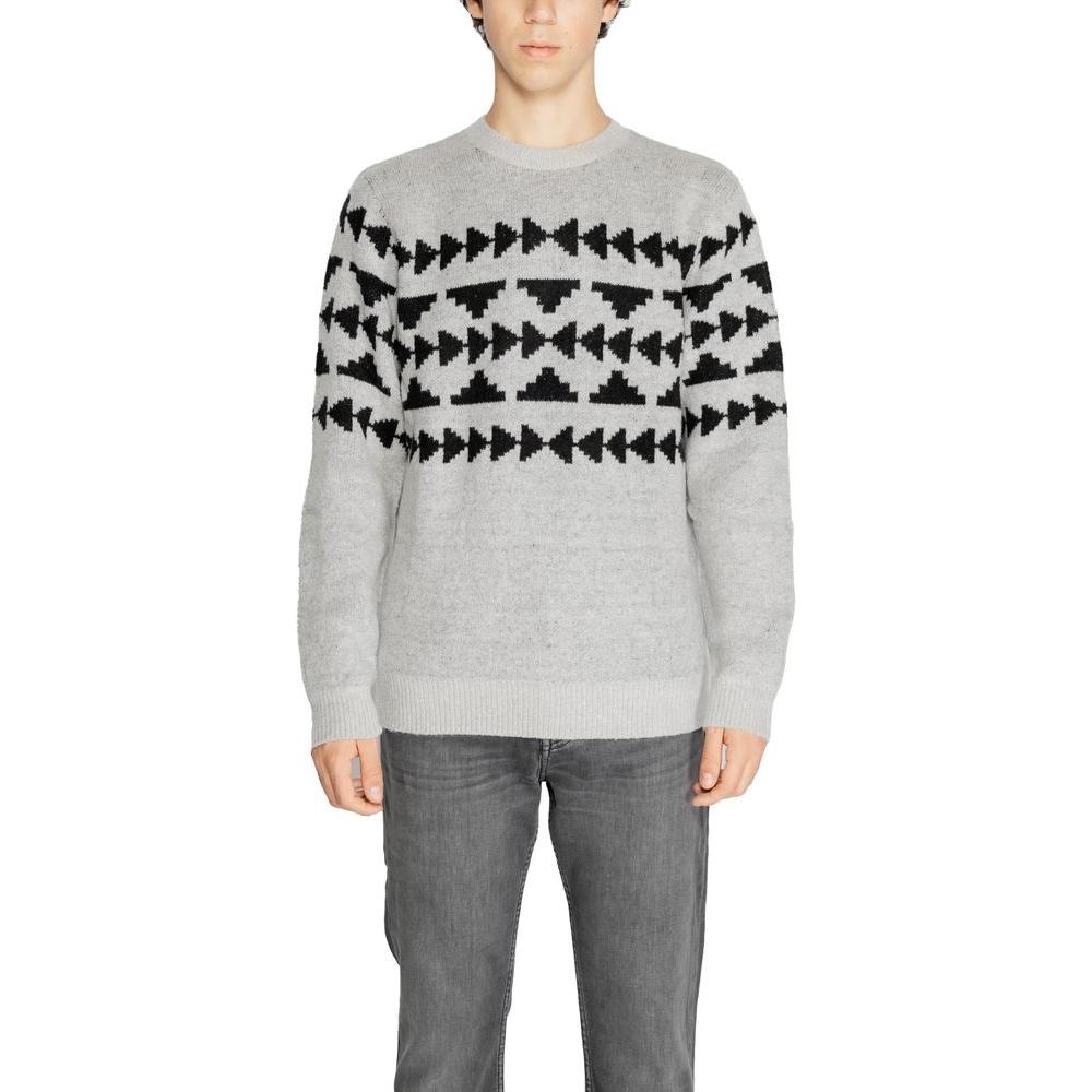 Antony Morato Gray Acrylic Sweater