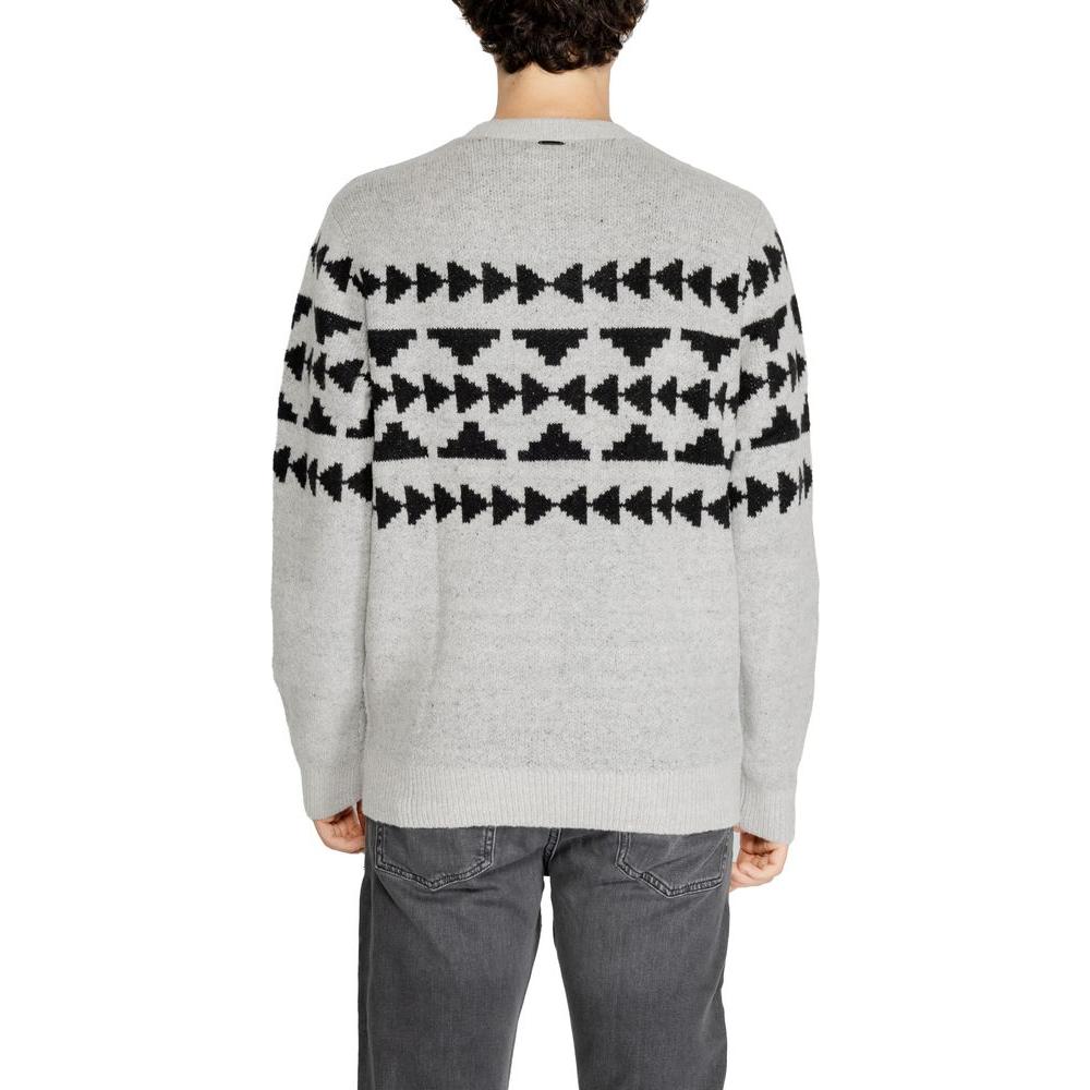 Antony Morato Gray Acrylic Sweater