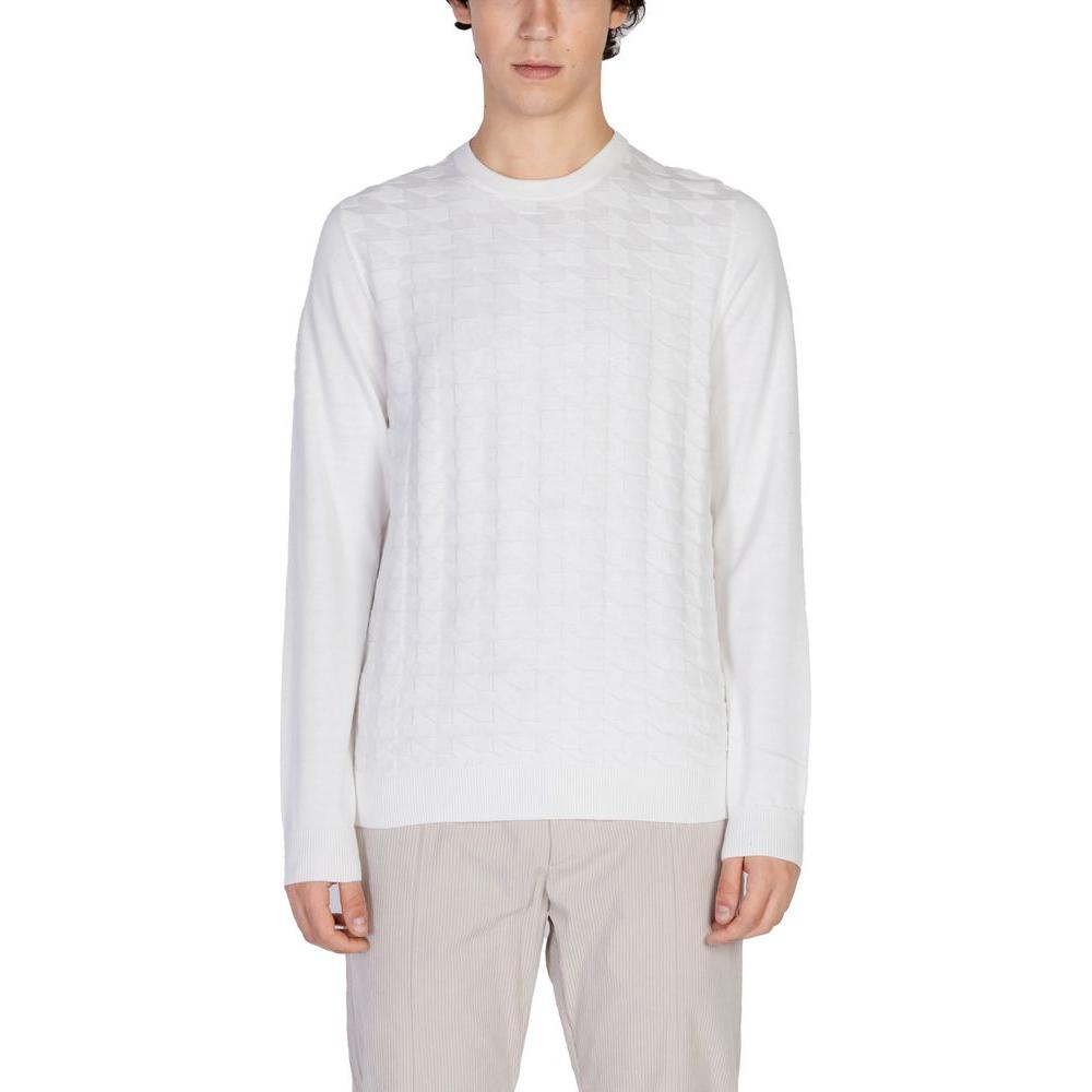 Antony Morato White Cotton T-Shirt Antony Morato Light Gray