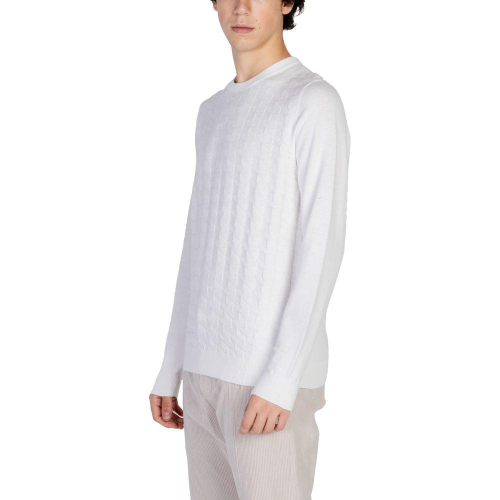 Antony Morato White Cotton T-Shirt Antony Morato Light Gray