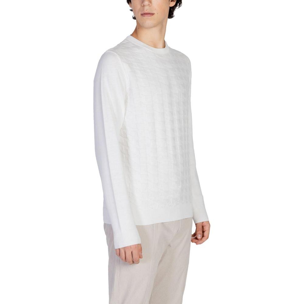 Antony Morato White Cotton T-Shirt Antony Morato Light Gray