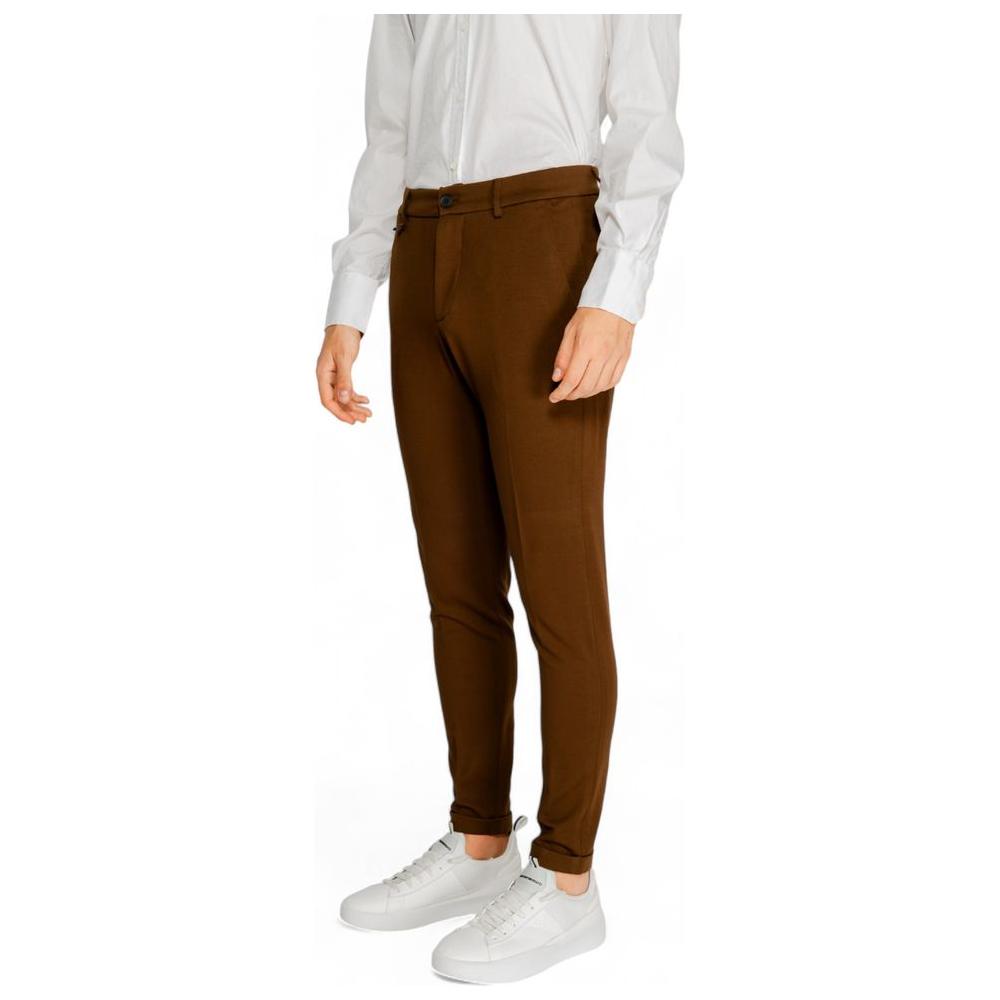 Antony Morato Brown Viscose Jeans & Pant Antony Morato Saddle Brown