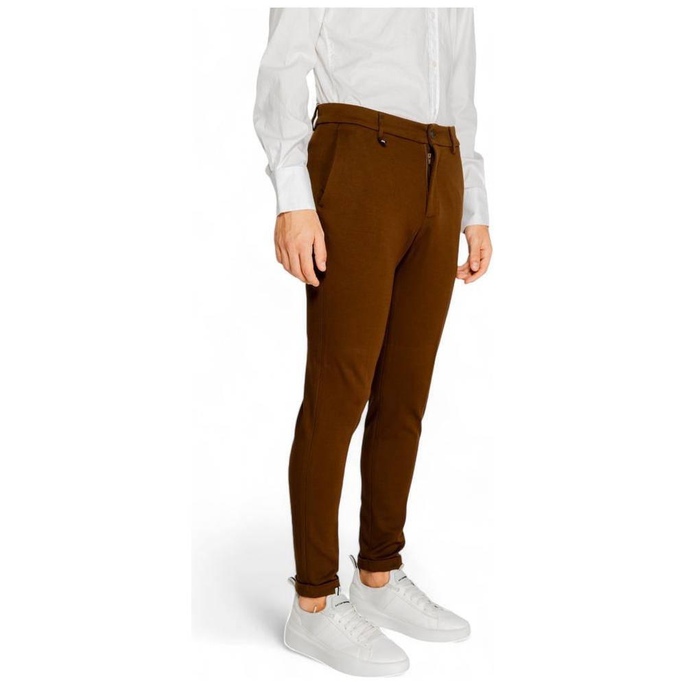 Antony Morato Brown Viscose Jeans & Pant Antony Morato Light Gray
