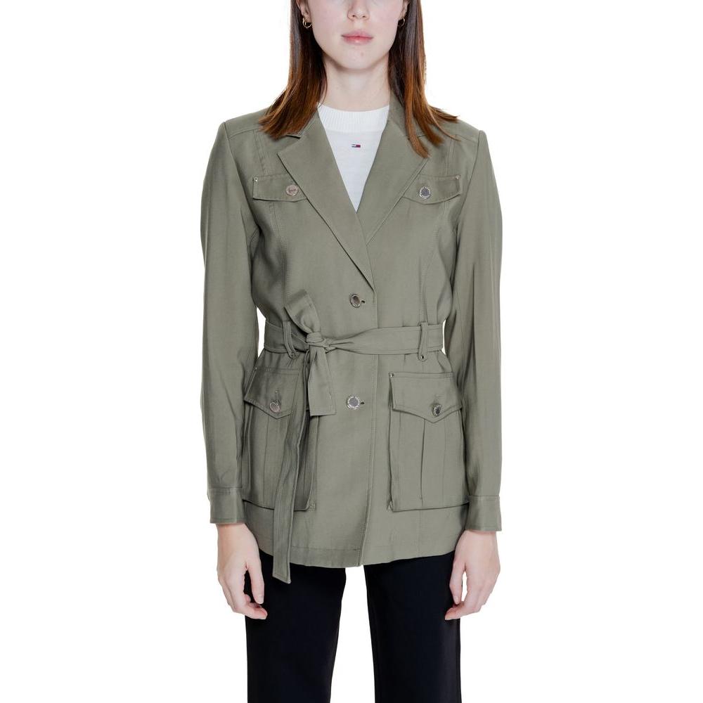 Morgan De Toi Green Viscose Suits & Blazer Morgan De Toi Dim Gray