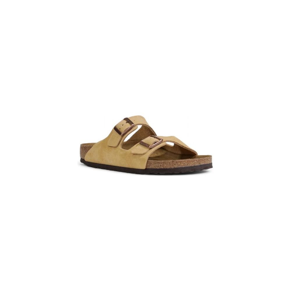 Birkenstock Beige Suede Leather Sandal Birkenstock Dim Gray