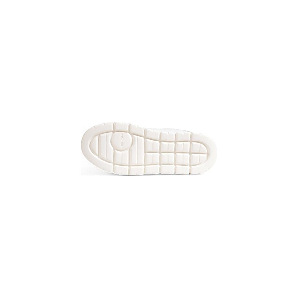 Crime London White Leather Sneaker Crime London Beige
