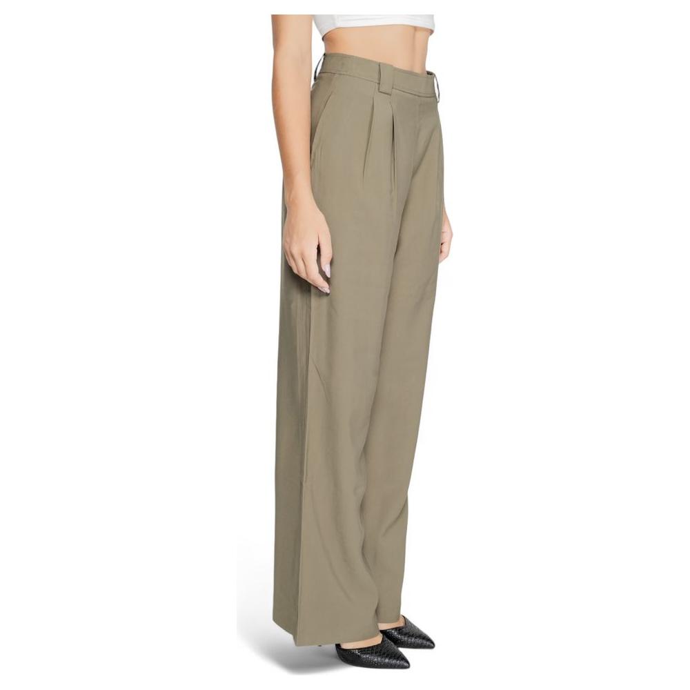 Morgan De Toi Green Cotton Jeans & Pant Morgan De Toi Rosy Brown