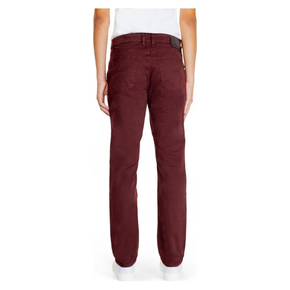 Jeckerson Red Cotton Jeans & Pant Jeckerson Light Gray